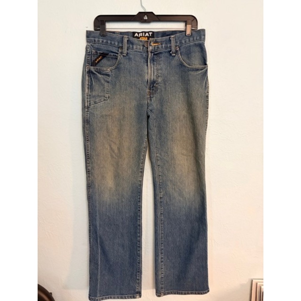 Ariat Rebar M4 Low Rise Boot Cut Jeans Mens 30x30 Western Work Denim